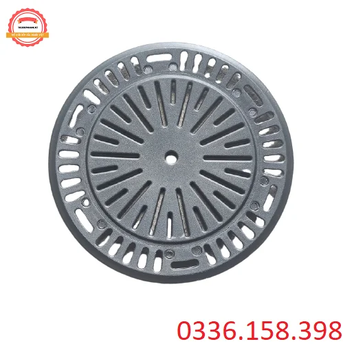 Mặt sau vỉ gang chống dính đột lỗ