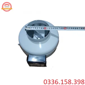 Kích thước mặt quạt hút khói nối ống
