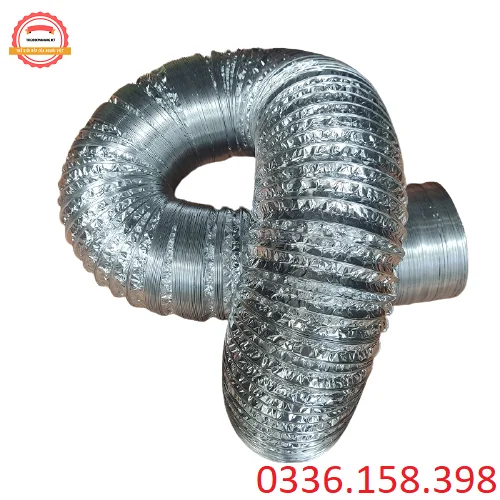 Ống gió bạc mềm hút mùi