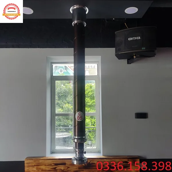 Ống hút khói cứng màu cafe tại Hà Nội