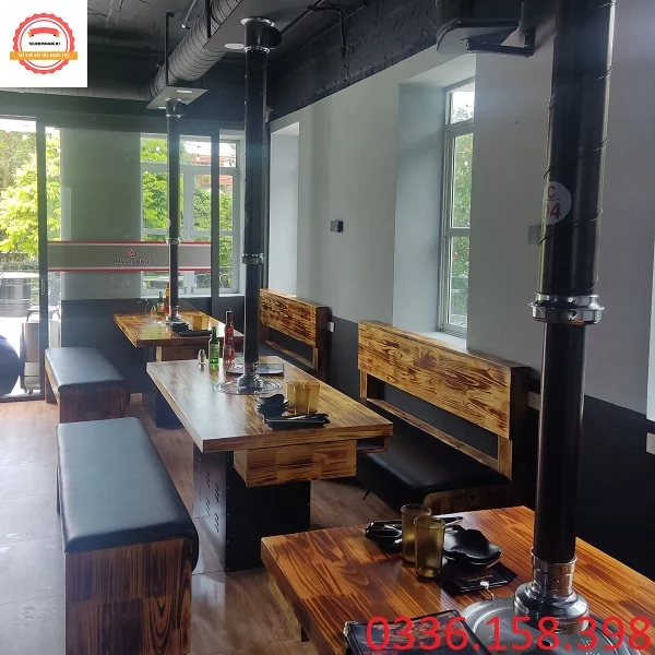 Ống gió hút khói màu cafe 