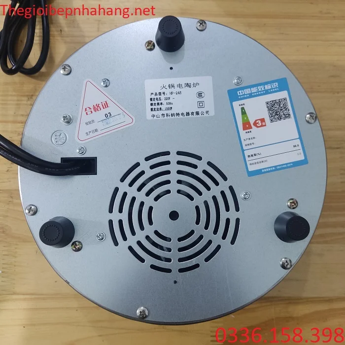 Mặt sau bếp hồng ngoại tròn nhà hàng Mặt sau bếp hồng ngoại tròn nhà hàng