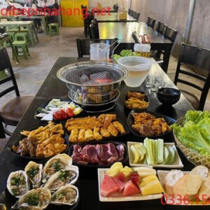 Lò nướng BBQ đặt bàn nhà hàng