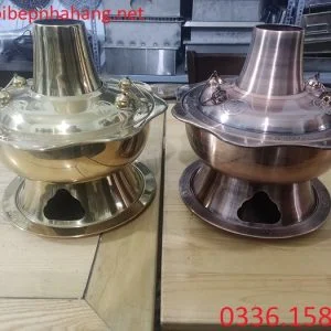 Hai màu của nồi lẩu cù lao inox tròn