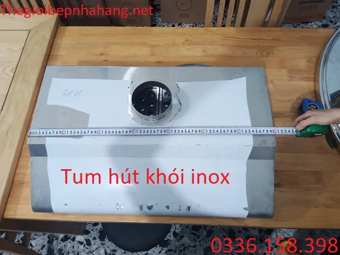 Tum hút khói inox cho gia đình
