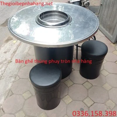 Bộ bàn ăn thùng phuy giá rẻ