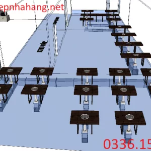 Hệ thống hút khói bếp nướng âm bàn