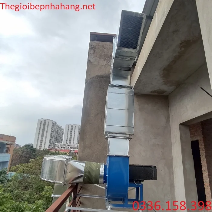 Quạt hút khói của hệ thống hút mùi bếp nướng Quạt hút khói của hệ thống hút mùi bếp nướng