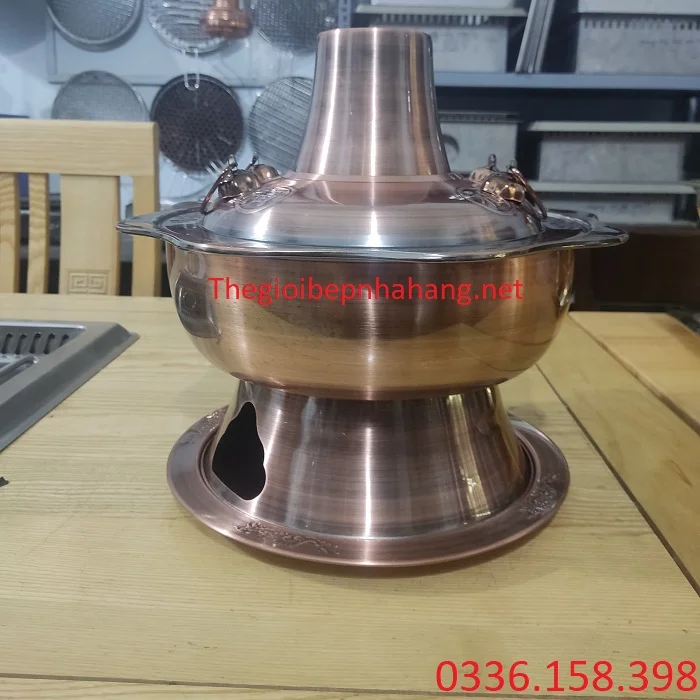 Nồi cù lao inox tròn cho nhà hàng quán ăn