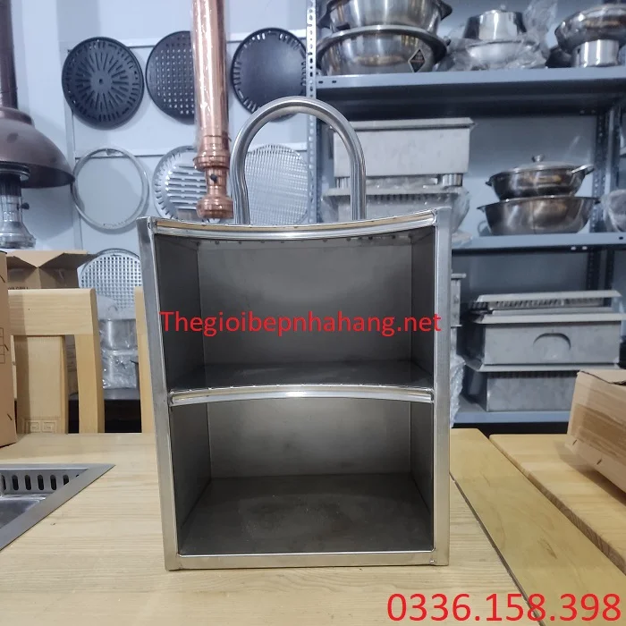 Hộp xách xô than inox nhà hàng