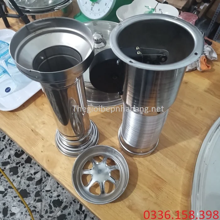 Ống gió hút khói mềm màu bạc