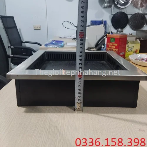 Chiều cao bếp lẩu và nướng bằng điện