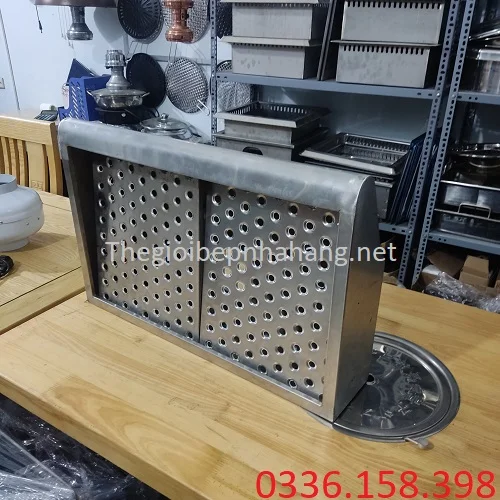 Chụp hút mùi bằng inox nhà hàng Chụp hút mùi bằng inox nhà hàng