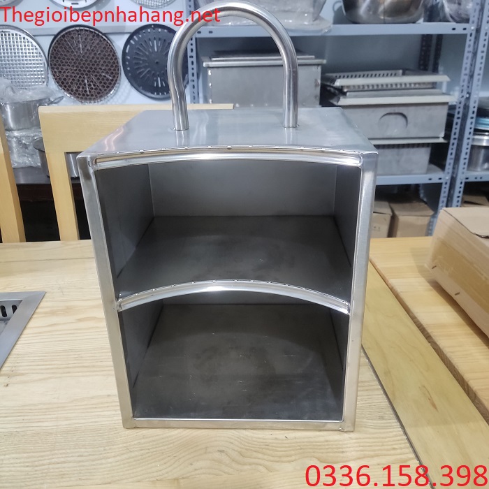 Hộp xách xô than inox nhà hàng