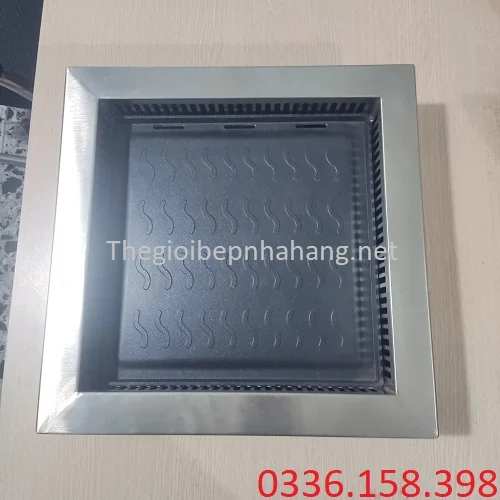 Bếp nướng điện dạng vuông âm bàn