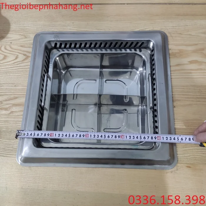 Kích thước mặt của bộ bếp ăn lẩu