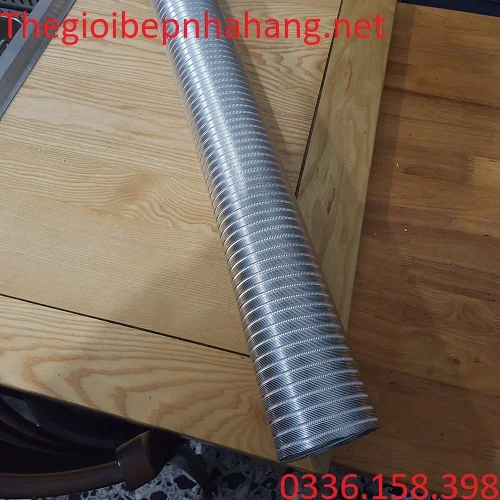 Ống gió hút mùi nhôm nhún D150