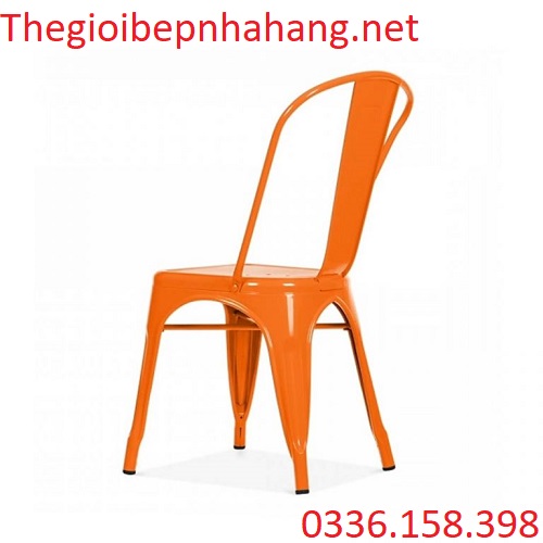 Ghế sắt có tựa lưng cho quán cafe