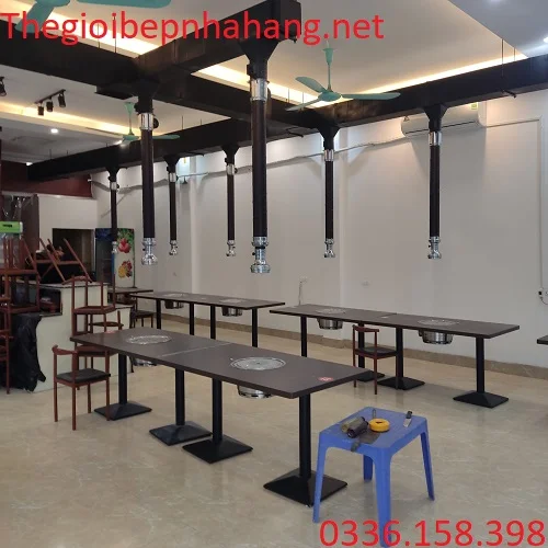 Chân đỡ mặt bàn trong nhà hàng nướng