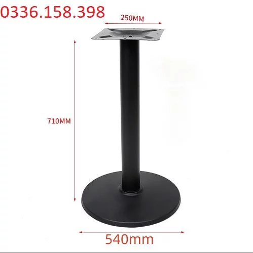 Kích thước của chân đỡ mặt bàn tròn