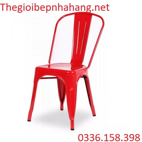 Ghế sắt tolix có tựa lưng cho nhà hàng