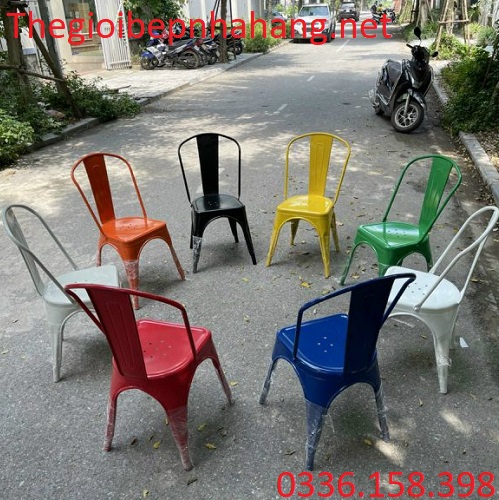 Ghế tựa lưng bằng sắt cho nhà hàng