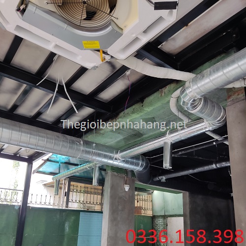 Đường ống dẫn khói tôn hoa nhà hàng