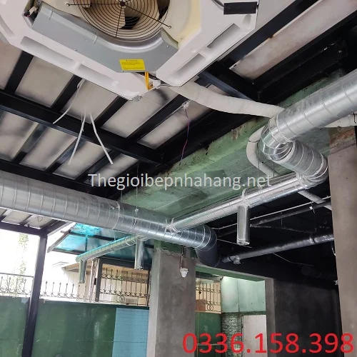 Đường ống dẫn khói tôn hoa nhà hàng