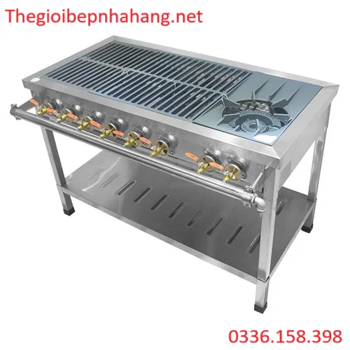 Bếp gas Hàn Quốc 1 họng to 6 họng nhỏ