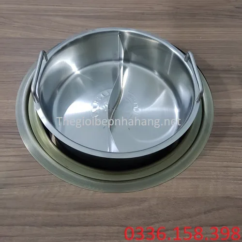 Bếp lẩu điện âm bàn tròn cho nhà hàng