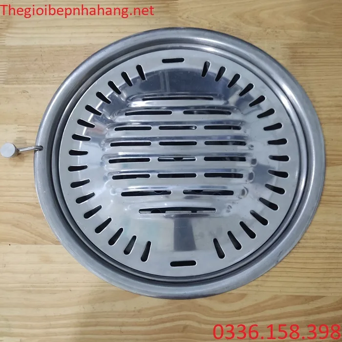 Lò nướng than hoa hút dương đặt âm bàn