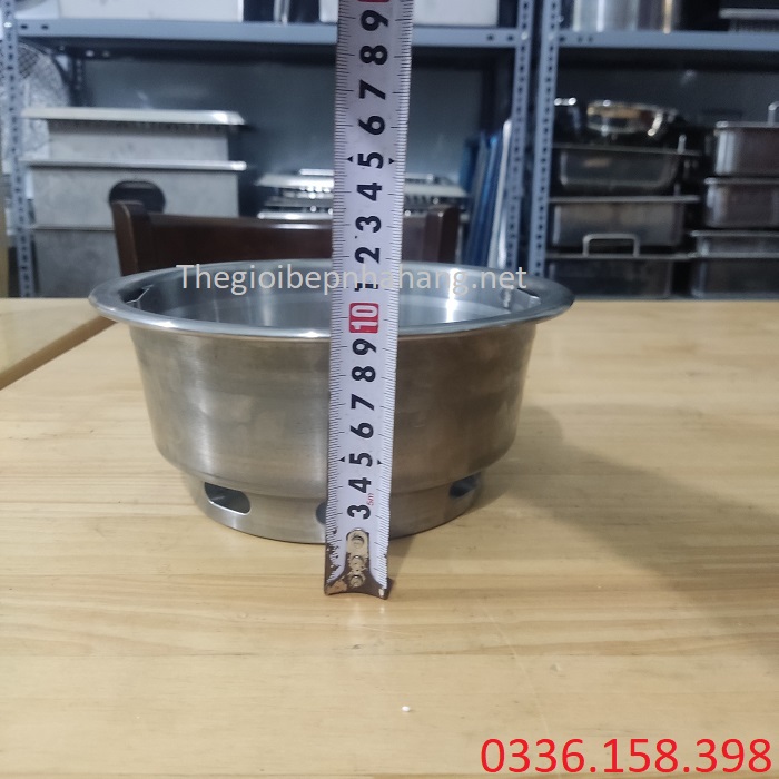 Chiều cao của xô đựng than hoa bếp nướng