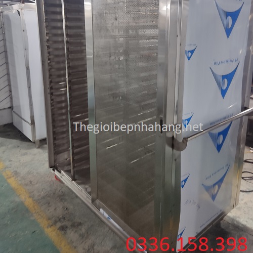 Xe để khay ăn bằng inox cho bếp công nghiệp