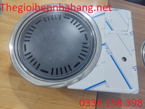 Bếp ăn lẩu nướng bằng gas âm bàn
