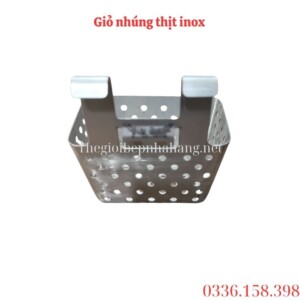 Mặt sau của khay nhúng thịt