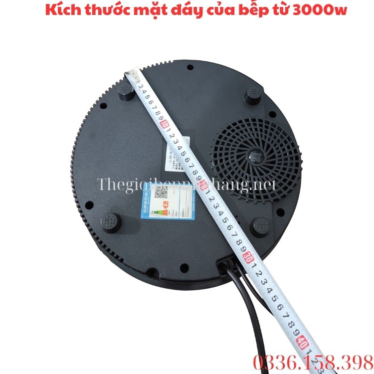 Kích thước mặt đáy của bếp từ SINPO 3000W