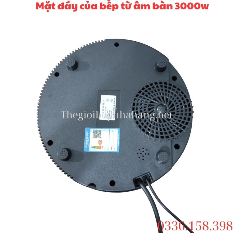 Mặt đáy của bếp từ âm bàn SINPO 328