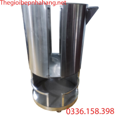 Xe đẩy vỉ nướng inox nhà hàng