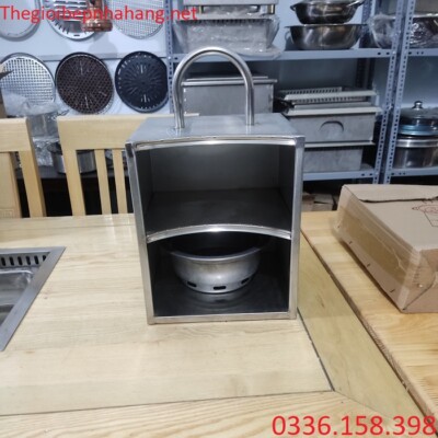 Hộp xách xô than inox nhà hàng