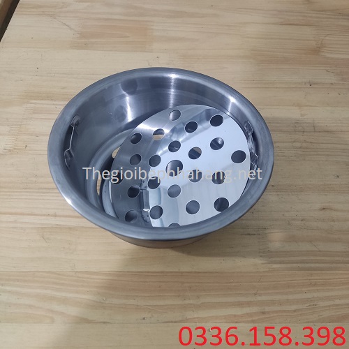 Bầu đựng than hoa bằng inox