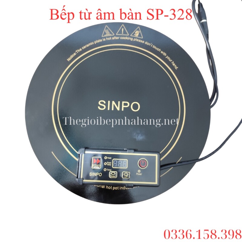 Bếp từ ăn lẩu âm bàn tròn nhà hàng