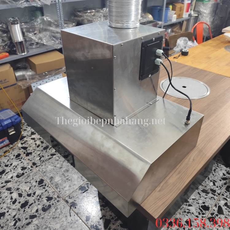 Tum hút khói inox gia đình cao cấp